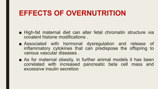 Maternal Nutrition and Epigenetics | PDF