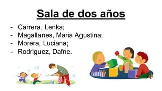 Sala de dos años
- Carrera, Lenka;
- Magallanes, Maria Agustina;
- Morera, Luciana;
- Rodriguez, Dafne.
 