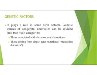 Maternal prenatal and genetic influences on development of defect and ...