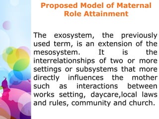 Maternal role attainment theory | PPT