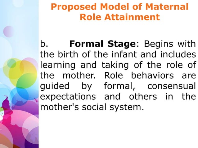 Maternal role attainment theory | PPT