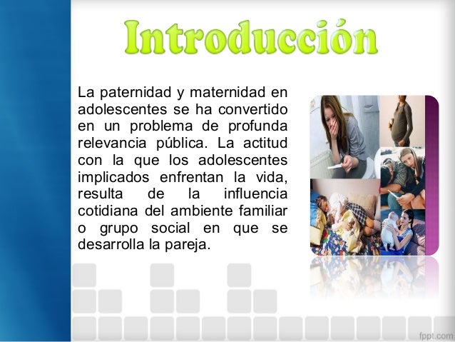 Maternidad y paternidad en adolescentes