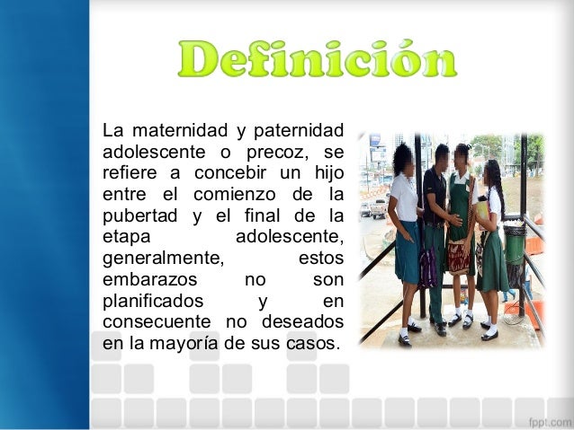 Maternidad y paternidad en adolescentes