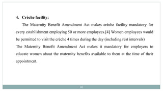 Maternity act 1961