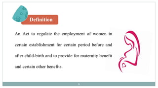 Maternity act 1961