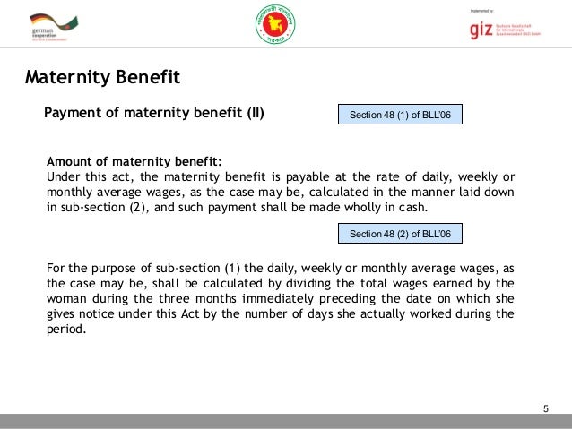 Maternity Benefit