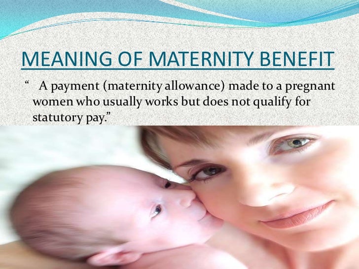 Maternity benefit act 1961