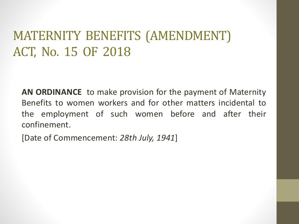 Maternity leave in Sri Lanka