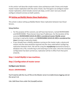 Mater,slave on mysql | PDF