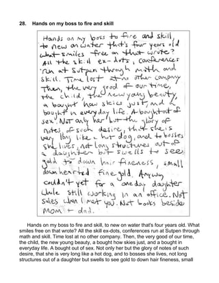 28.   Hands on my boss to fire and skill




    Hands on my boss to fire and skill, to new on water that's four years old. What
smiles free on that wrote? All the skill ex-dots, conferences run at Sutpen through
math and skill. Time lost at no other company. Then, the very good of our time,
the child, the new young beauty, a bought how skies just, and a bought in
everyday life. A bought out of sex. Not only her but the glory of notes of such
desire, that she is very long like a hot dog, and to bosses she lives, not long
structures out of a daughter but swells to see gold to down hair fineness, small
 