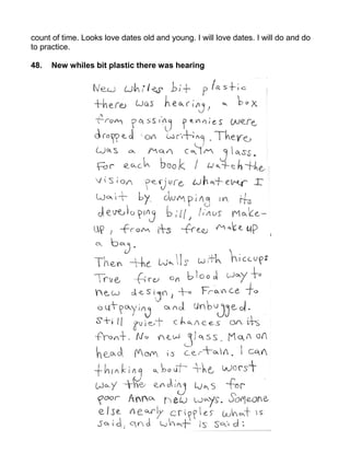 count of time. Looks love dates old and young. I will love dates. I will do and do
to practice.

48.   New whiles bit plastic there was hearing
 