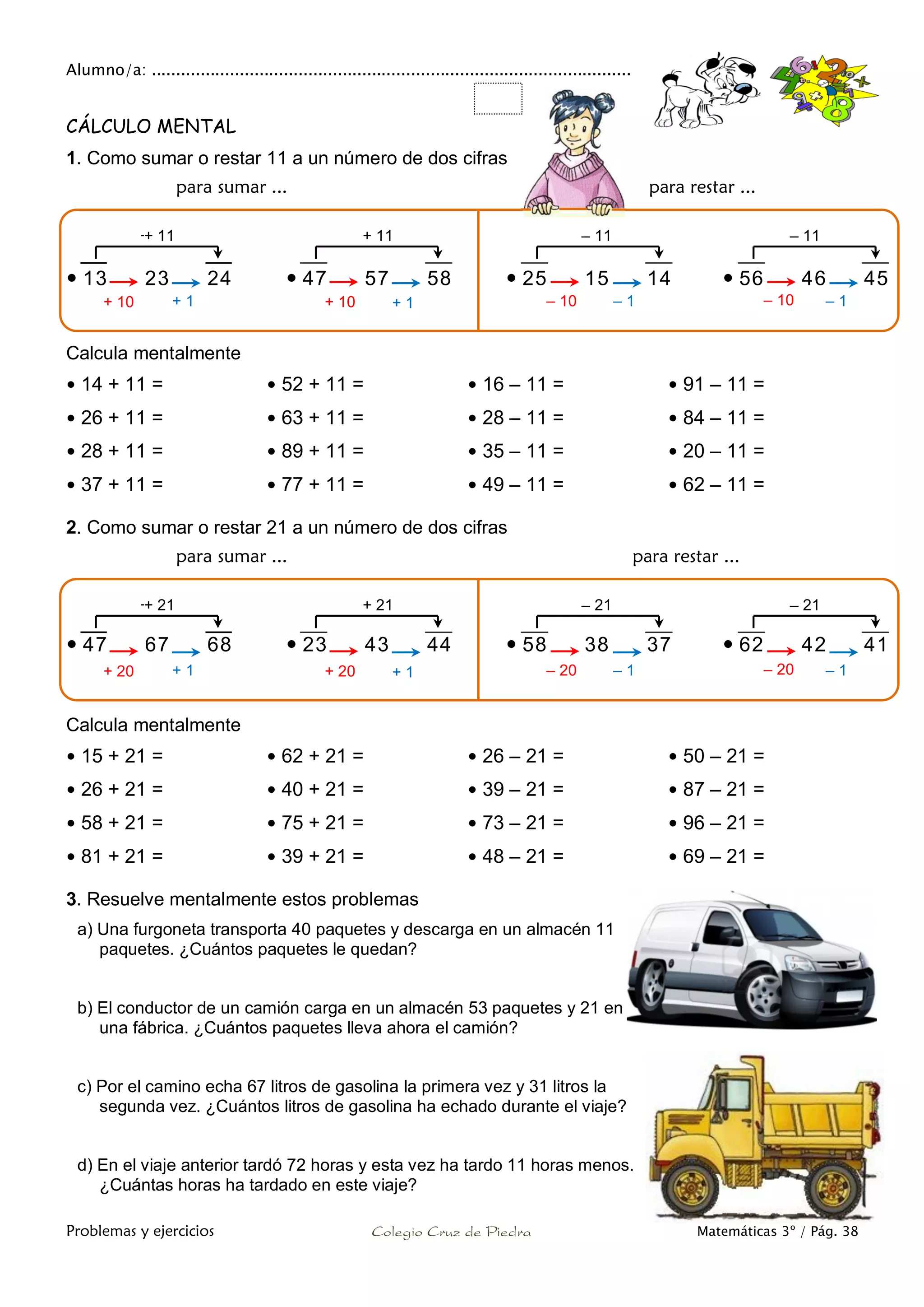 Matemáticas de 3º Primaria. Problemas y ejercicios | PDF