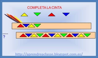 COMPLETA LA CINTA




COMPROVAR



?
 