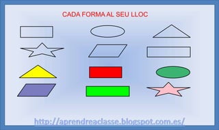 CADA FORMA AL SEU LLOC
 