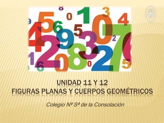 UNIDAD 11 Y 12
FIGURAS PLANAS Y CUERPOS GEOMÉTRICOS
Colegio Nª Sª de la Consolación
 