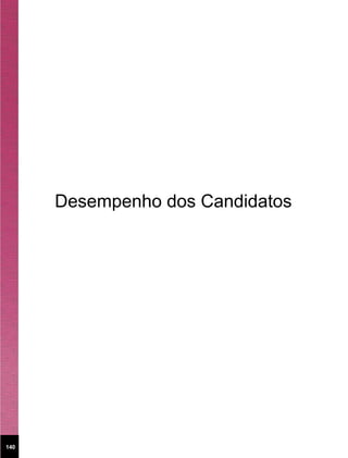 Desempenho dos Candidatos




140
 
