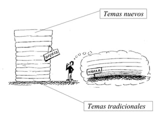 Temas nuevos Temas tradicionales 