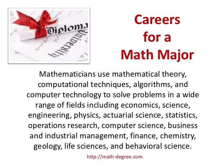 Math Degree Careers