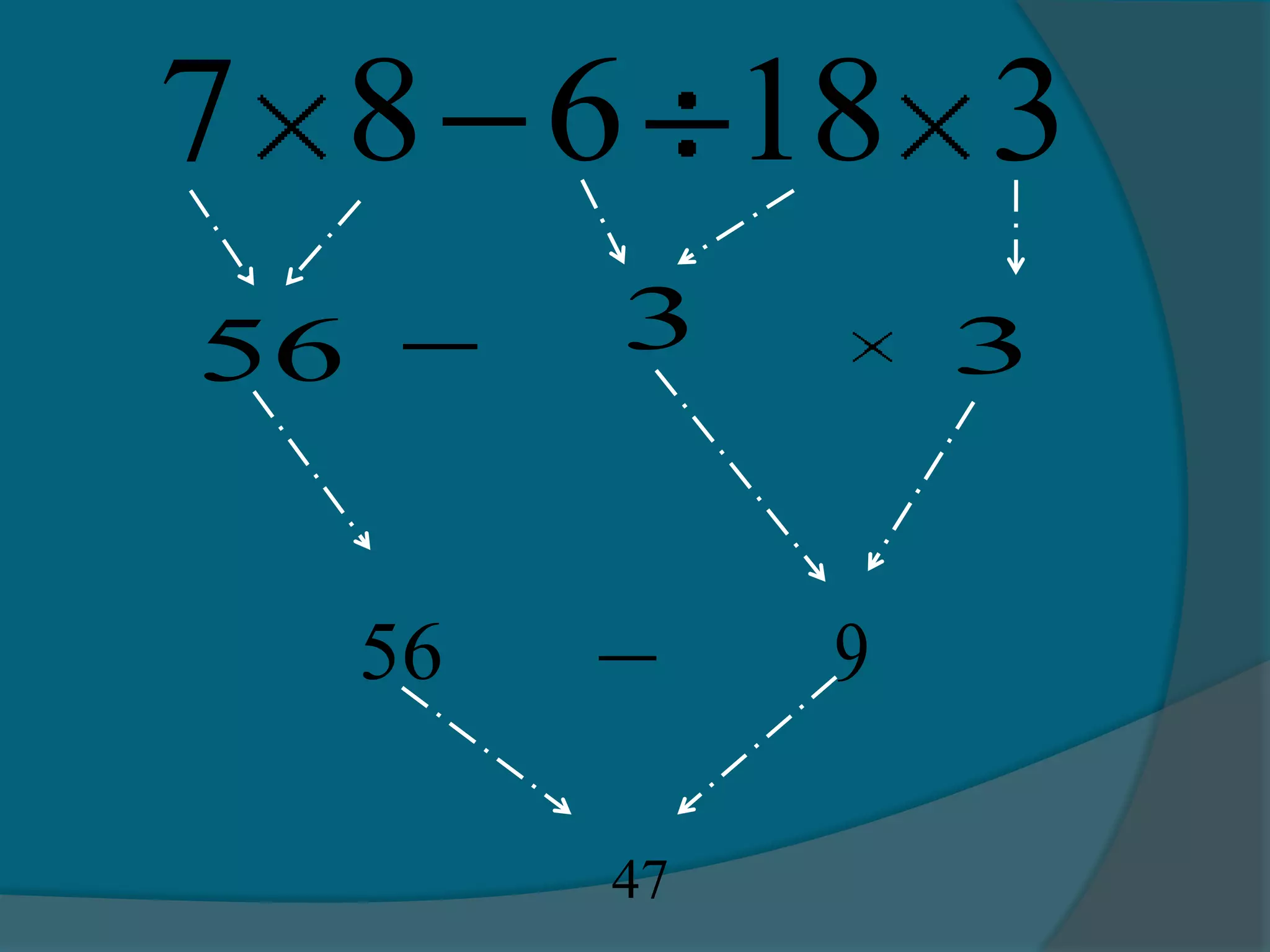 7 8 6 18 3
56 3 3
56 9
47