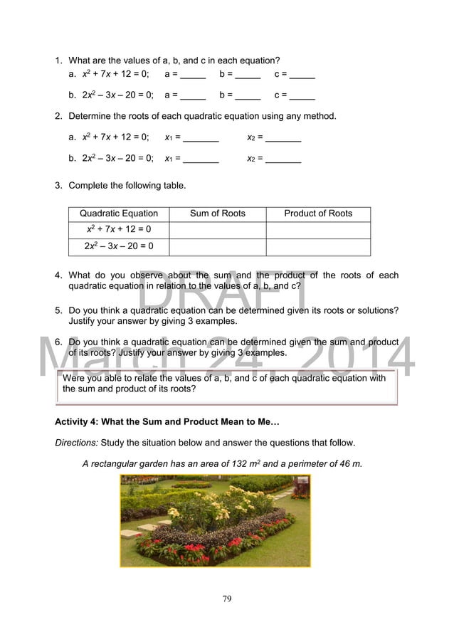 K TO 12 GRADE 9 LEARNER’S MATERIAL IN MATHEMATICS