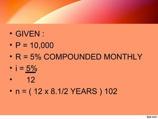 Accumulation of Money | PPT