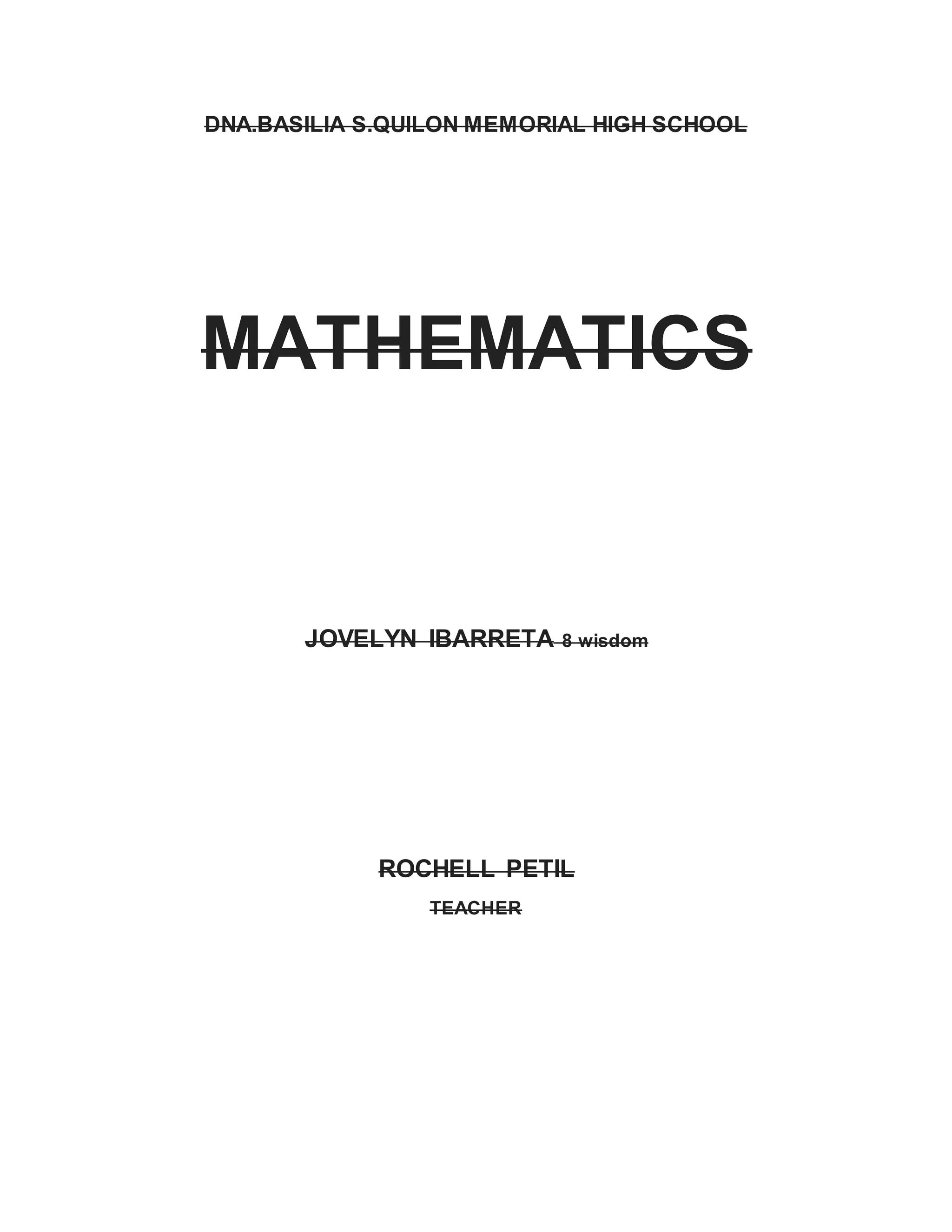 Math DOCX Math docx