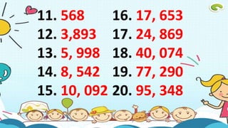 Writing Numbers Before, After and Between | PPTX
