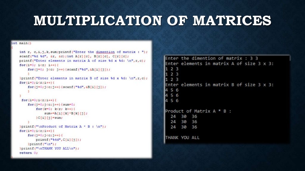 Mathematic and programming