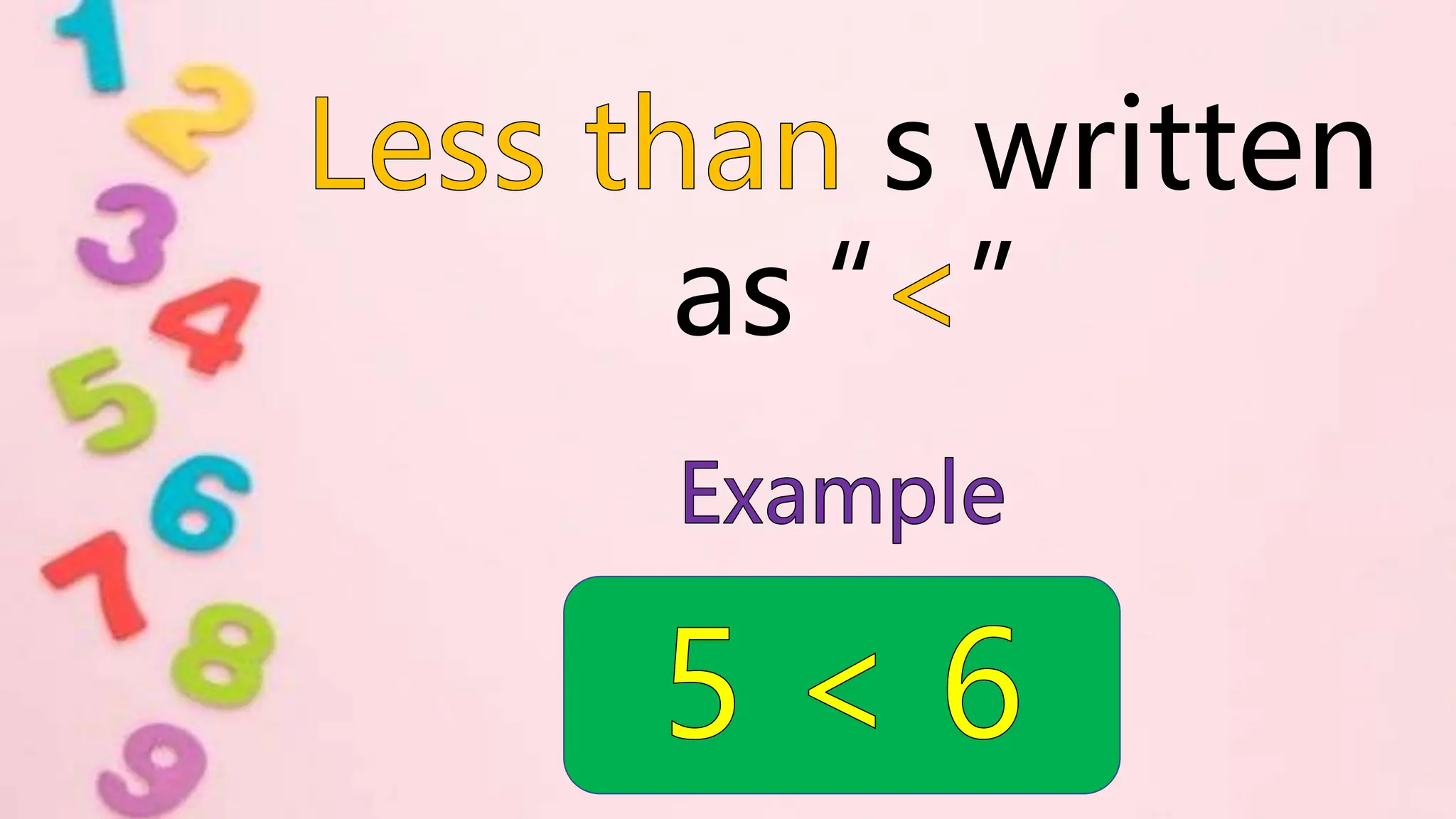 s written
as “ ”
 