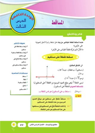 57 ‫الثانى‬ ‫الدراسى‬ ‫الفصل‬ - ‫روزاليوسف‬ ‫مطابع‬
‫امل�ساقط‬‫الدر�س‬
‫الثالث‬
 