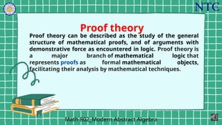 Abstract Proof Math-802_Group-1_LOGIC final.ppt logicx | PPTX