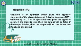 Nagation Math Math-802_Group-1_LOGIC final.ppt logicx | PPTX