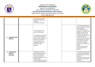 Mathematics 8 Lesson Plan Quarter 1 week 2 | DOCX