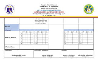Mathematics 8 Lesson Plan Quarter 1 week 2 | DOCX