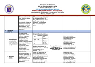 Lesson Plan for Quarter 2 Week 6 in Mathematics 8 | DOCX