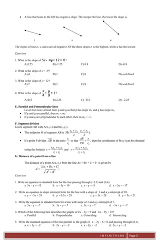 Left Slanted Math Math - analytic geometry | PDF