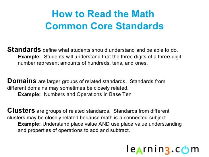 Math and the Common Core
