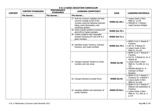 Math curriculum-guide-grades-1-10 | PDF