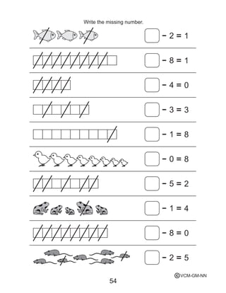 54
2 1
8 1
4 0
3 3
1 8
0 8
5 2
1 4
8 0
2 5
Write the missing number.
VCM-GM-NNc
 