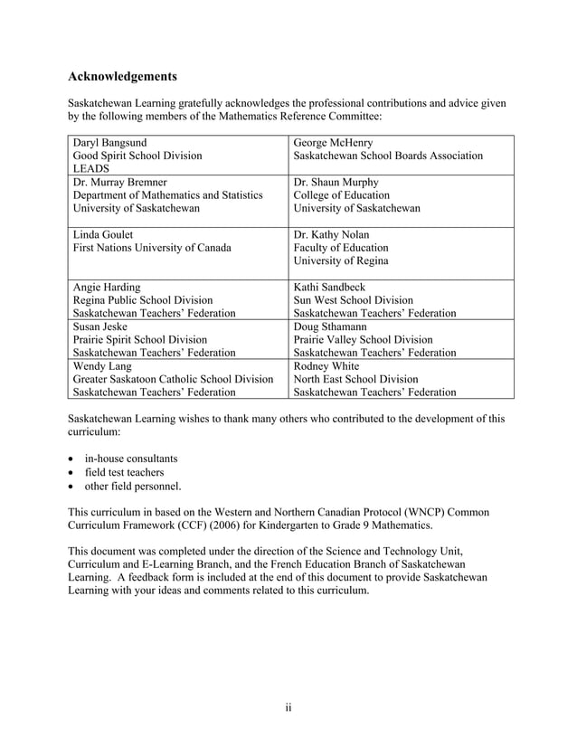Math Curriculum Grade 1