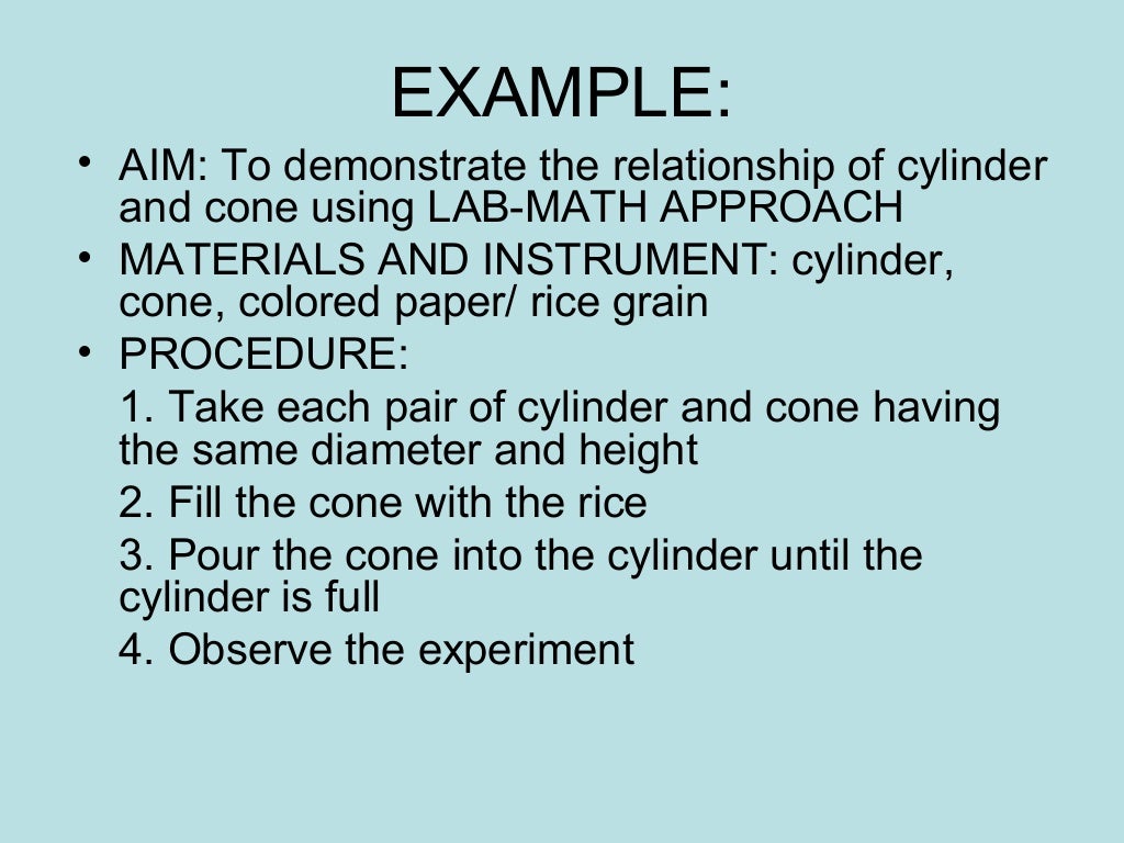 Mathematics Laboratory Approach
