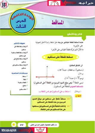 57
‫امل�شاقط‬‫الدر�س‬
å‫ل‬Éã‫ال‬
‫الثانى‬ ‫الدرا�سى‬ ‫الف�سل‬ ‫ـ‬ ‫اجلامعية‬ ‫الكتب‬ ‫دار‬
 