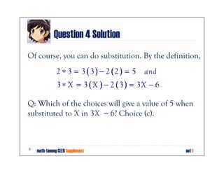 Question 5
A test is composed of 25 questions. The score of an
examinee is obtained by giving him 4 points for each
correc...