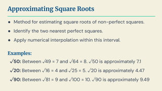 Math Tricks ( Multiplication & Square Roots) | PDF