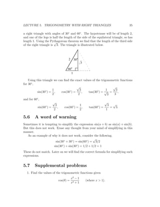 Math trigonometry-notes | PDF