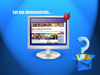 Let me demonstrate… 