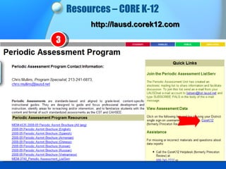 Resources – CORE K-12 http://lausd.corek12.com 3 