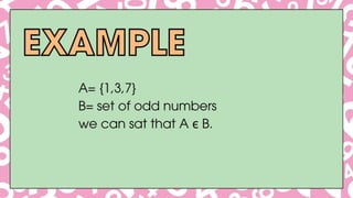 Basic Idea of Sets and How do we write a set