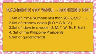 Basic Idea of Sets and How do we write a set