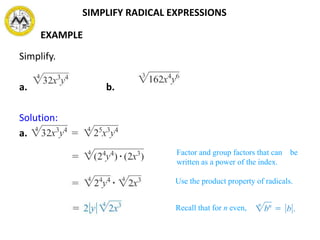 MIT Math Syllabus 10-3 Lesson 4: Rational exponents and radicals | PPTX